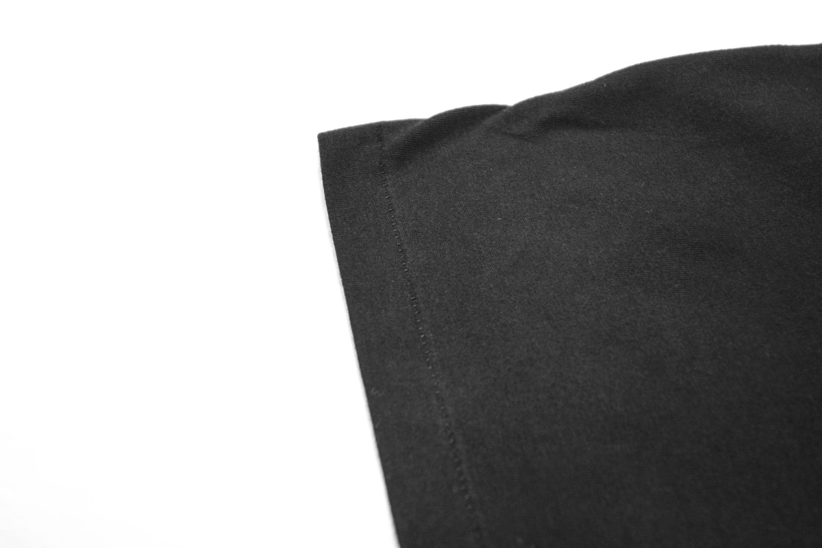 Black JA-101 single-stitch sleeve detail