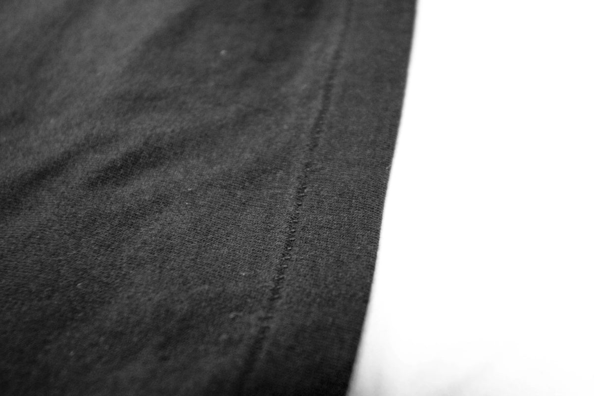 Black JA-101 single-stitch body hem