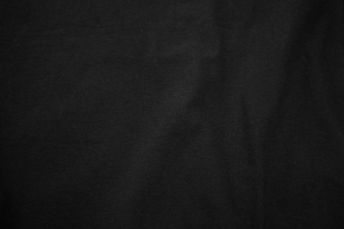 Black JA-101 natural soft cotton jersey texture